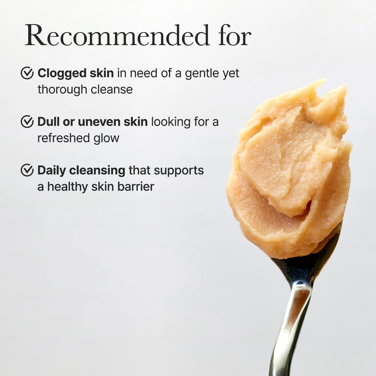 Who the Arencia Calendula Cleanser is recommended for: clogged, dull or uneven skin