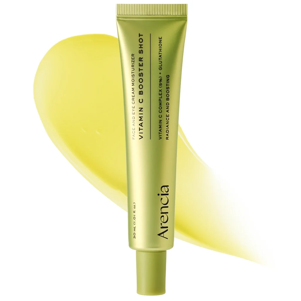 Arencia Vitamin C Booster Shot tube, high concentration vitamin C and glutathione for uneven dull skin