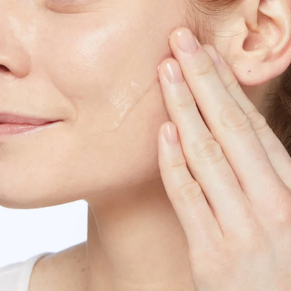 Close-up of smooth cheek skin illustrating the texture result the CeraVe SA Cleanser is sold for