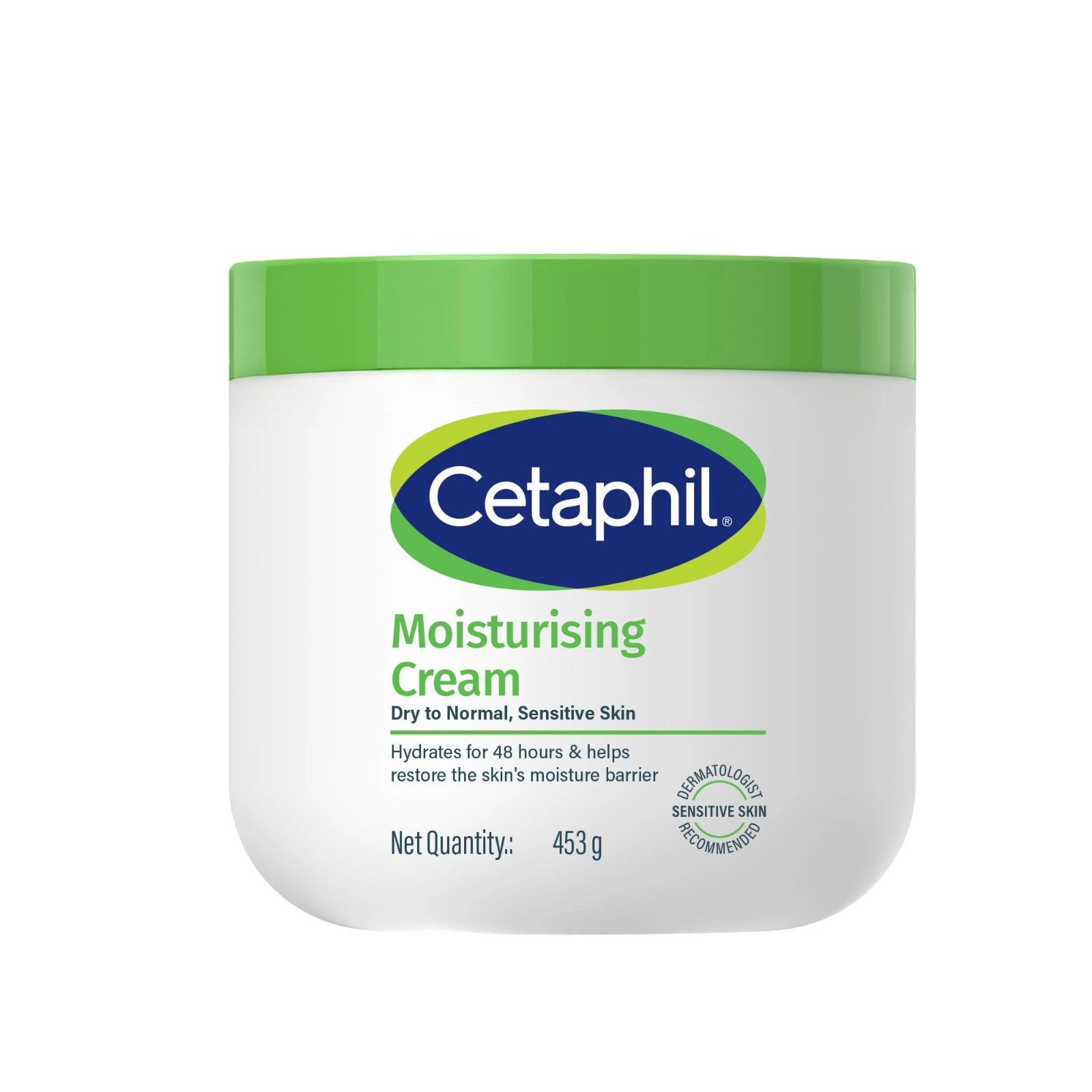 Cetaphil Moisturizing Cream 453g tub, front of pack