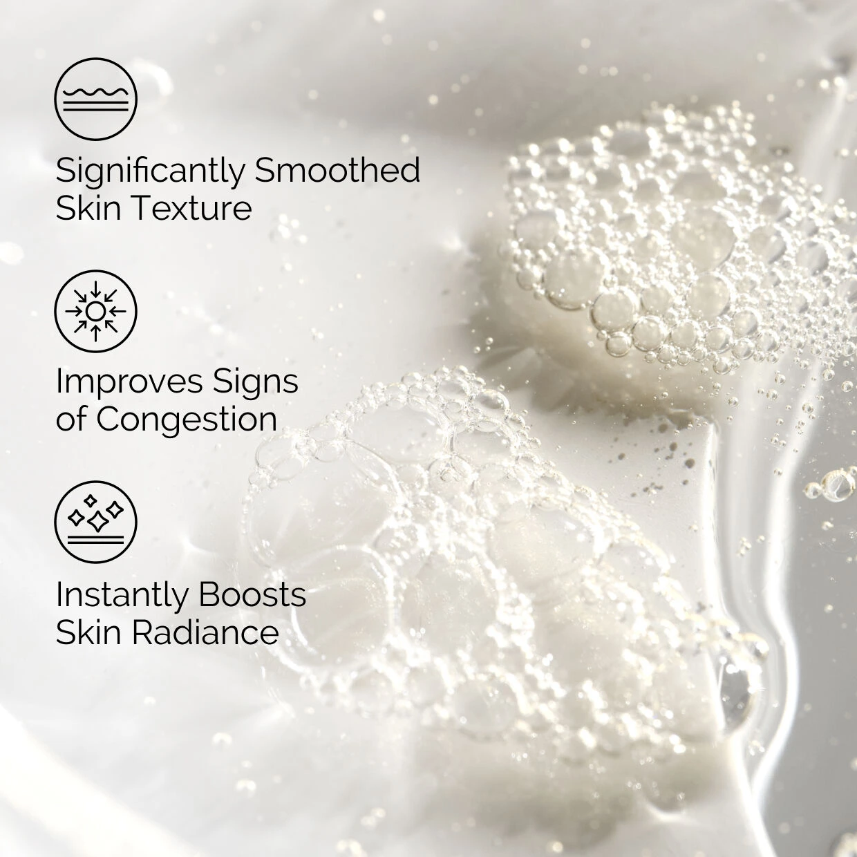 The Ordinary Glycolic Acid 7% benefits: smoothed skin texture, improved signs of congestion, boosted radiance