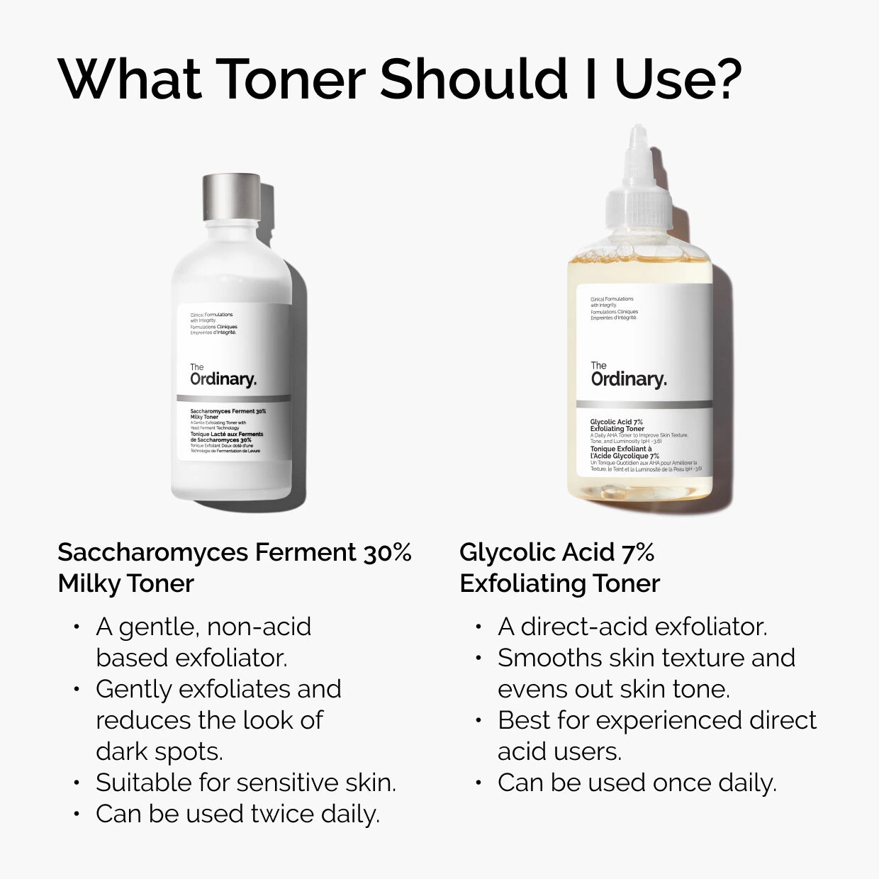 The Ordinary toner comparison: which toner should I use
