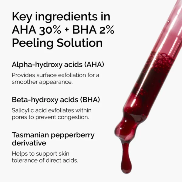 Key ingredients in The Ordinary Peeling Solution, starting with the alpha hydroxy acids that provide surface exfoliation