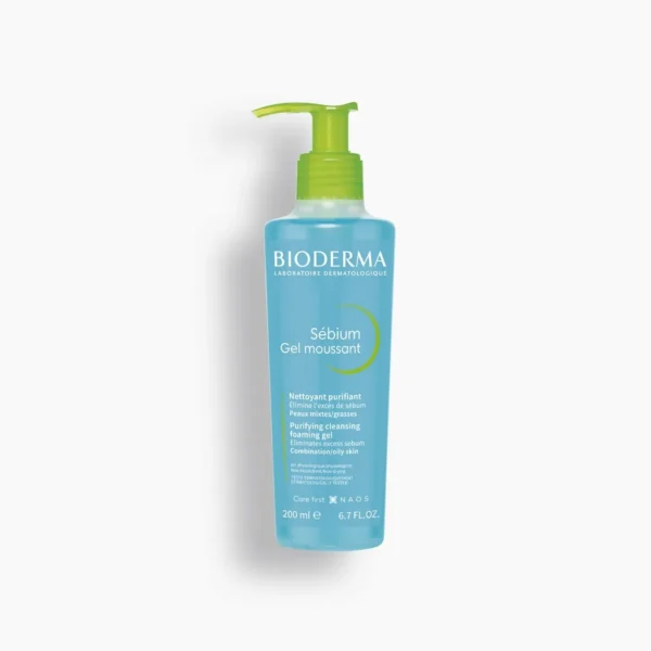 Bioderma Sébium Gel Moussant 200ml pump packshot