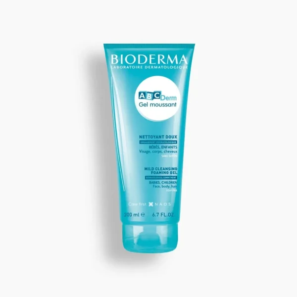 Bioderma ABCDerm Gel Moussant 200ml tube packshot