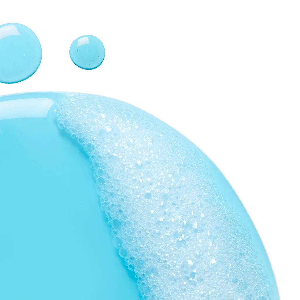 Bioderma Sébium Gel Moussant blue gel texture with foam