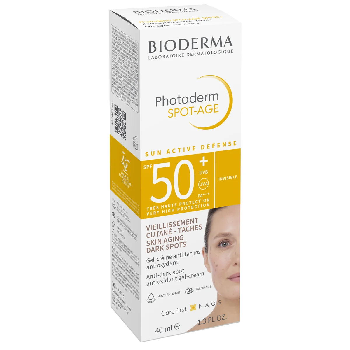 Bioderma Photoderm Spot-Age SPF 50+ 40ml tube and box packshot