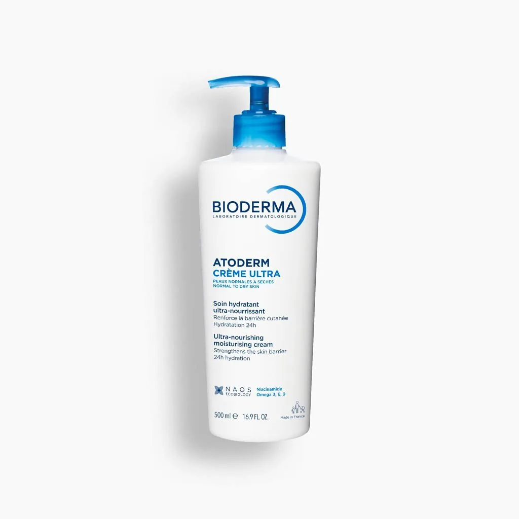 Bioderma Atoderm Ultra Cream 500ml pump white background