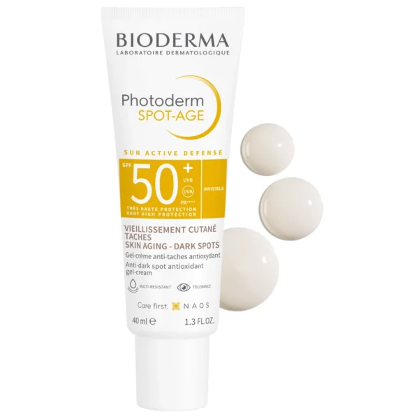 Bioderma Photoderm Spot-Age SPF 50+ gel-cream texture swatch