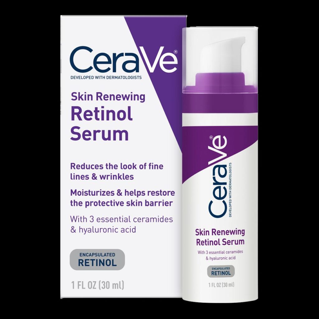 CeraVe Skin Renewing Retinol Serum 30ml bottle with retail box