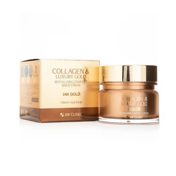 3W Clinic Collagen and Luxury Gold Cream image 2