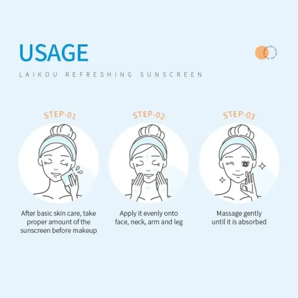 LAIKOU Refreshing Sunscreen UV Protection SPF50 PA+++ image 4