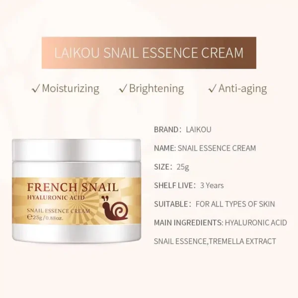 LAIKOU 24K Gold Face Serum and Extract Face Cream 25g Combo image 2
