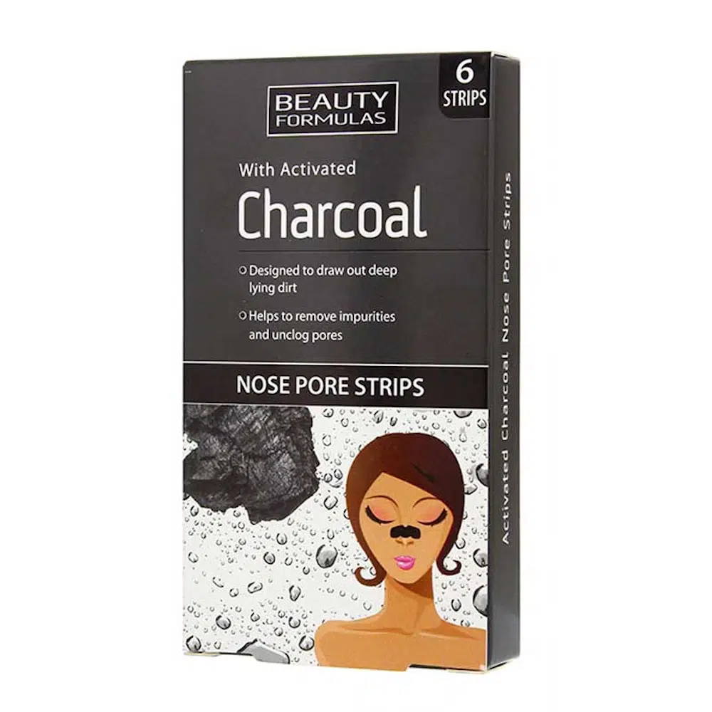 Beauty Formulas Charcoal Nose Pore Strips – 6 Pcs