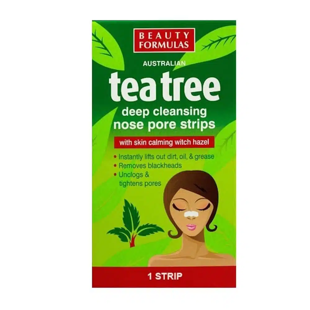 Beauty Formulas Tea Tree Deep Cleansing Nose Pore Strip – 6pcs
