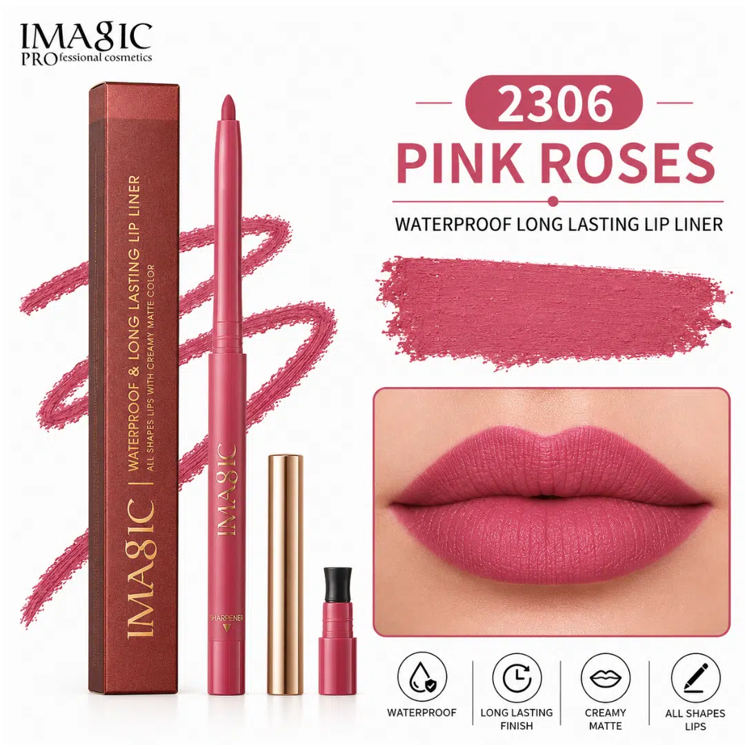 Imagic Waterproof Long Lasting Lip LINER Pink Roses 2306