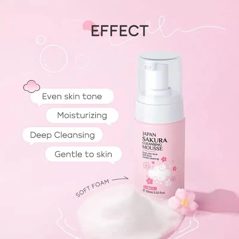 LAIKOU Japan Sakura Cleansing Mousse image 2