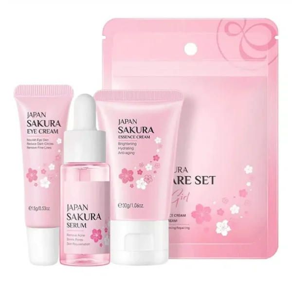 LAIKOU Japan Sakura Skincare Set 3pcs