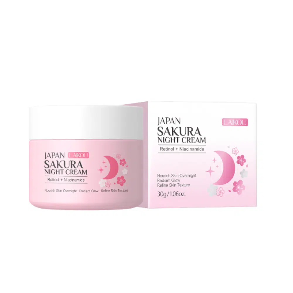 LAIKOU Sakura Night Cream Retinol + Niacinamide 30g