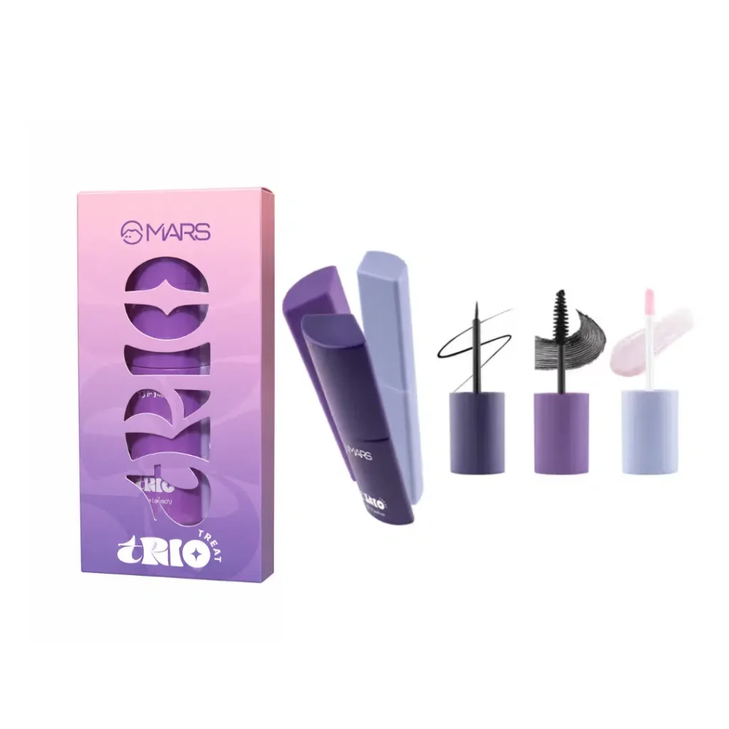 Mars Trio Treat 3-In-1 Eye Makeup Kit with Eyeliner, Mascara & Eyeshadow