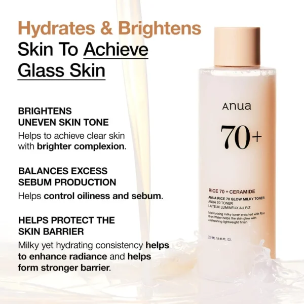 Anua Rice Toner glass skin brighten barrier benefits