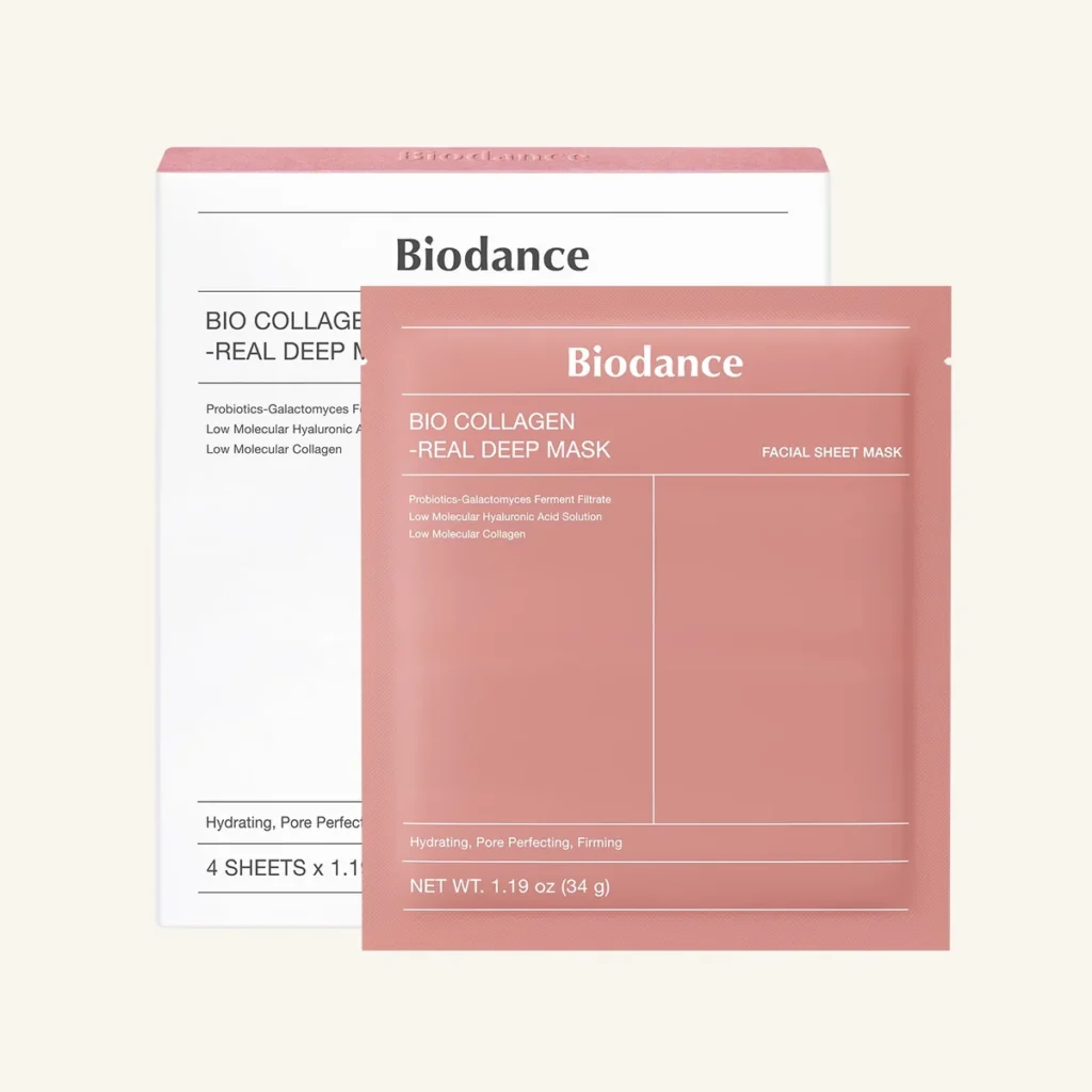 Biodance Bio-Collagen Real Deep Mask 34g official pack and sachet