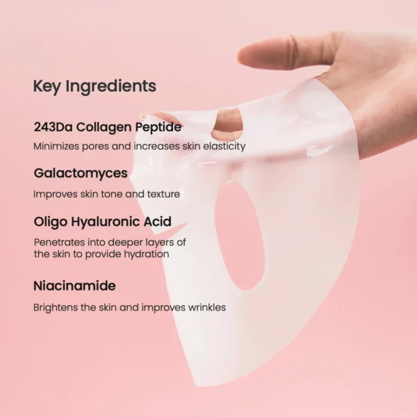 Biodance Bio-Collagen Real Deep Mask key ingredients collagen galactomyces hyaluronic acid niacinamide