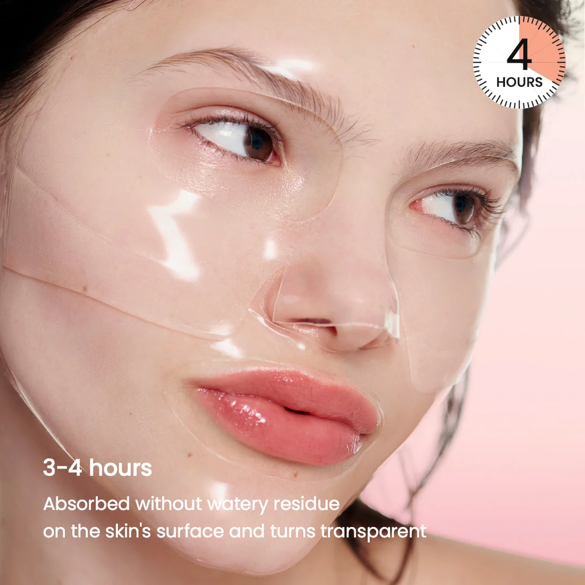 Biodance Bio-Collagen Real Deep Mask overnight hydrogel turns transparent after 3-4 hours