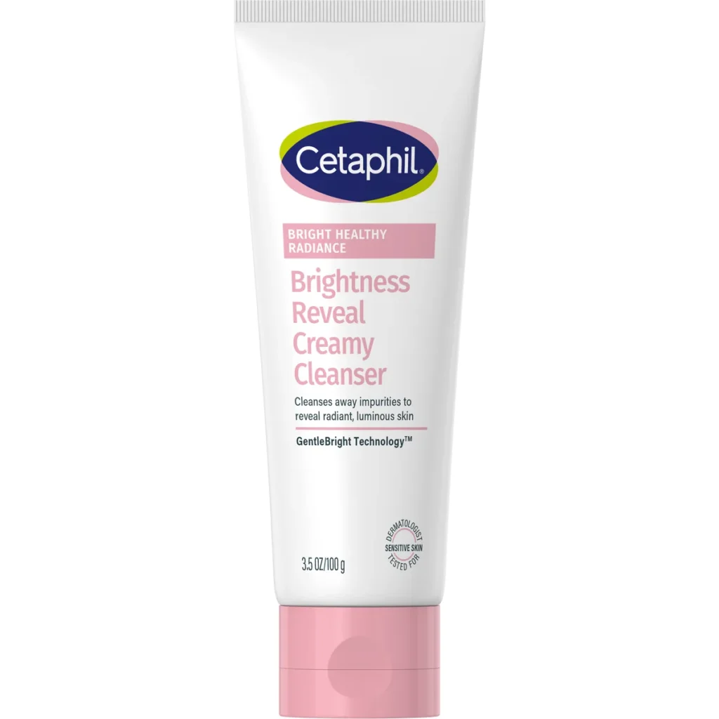 Cetaphil Bright Creamy Cleanser 100g front packshot Bright Healthy Radiance tube