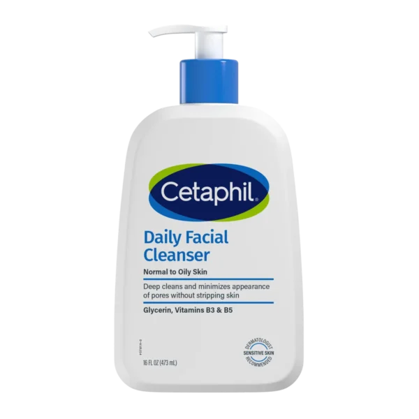 Cetaphil Daily Facial Cleanser 473ml front packshot