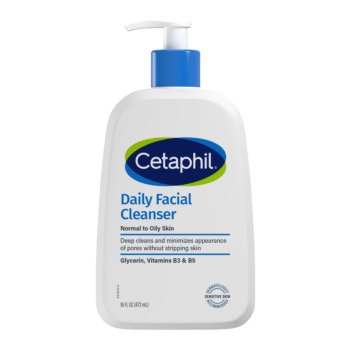 Cetaphil Daily Facial Cleanser 473ml front packshot