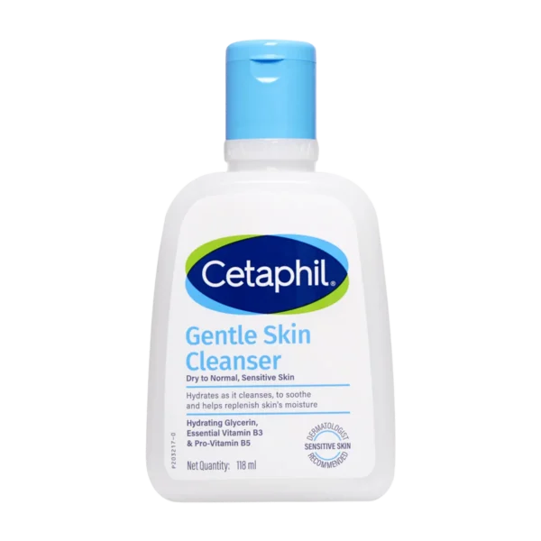 Cetaphil Gentle Skin Cleanser 118ml front packshot Dry to Normal Sensitive Skin