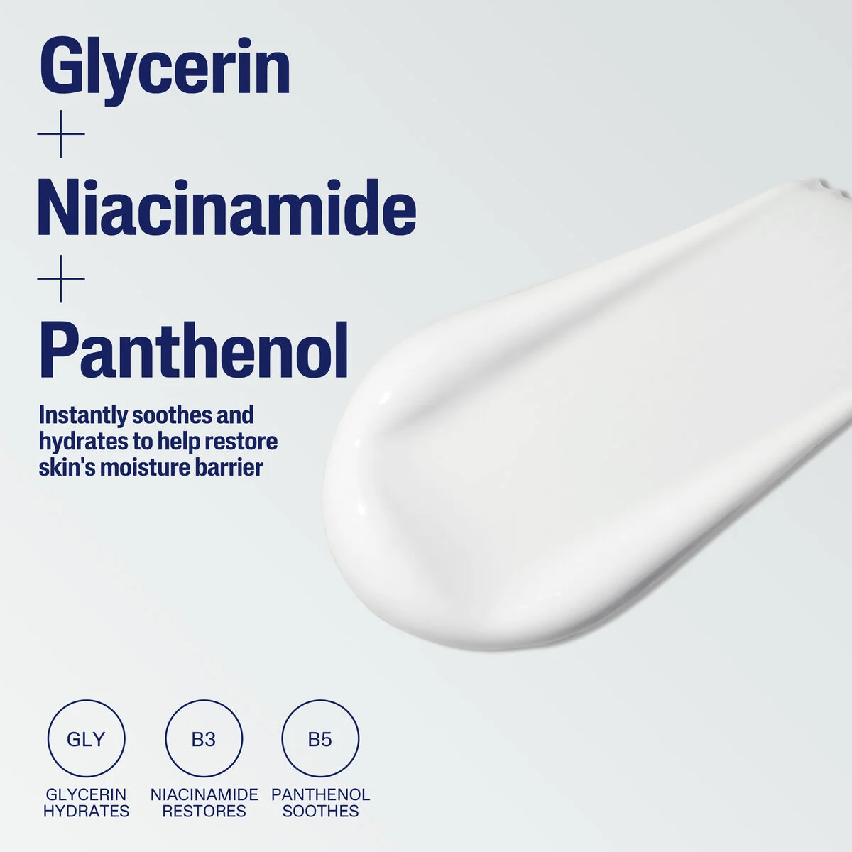 Cetaphil Moisturising Lotion creamy texture swatch glycerin niacinamide panthenol