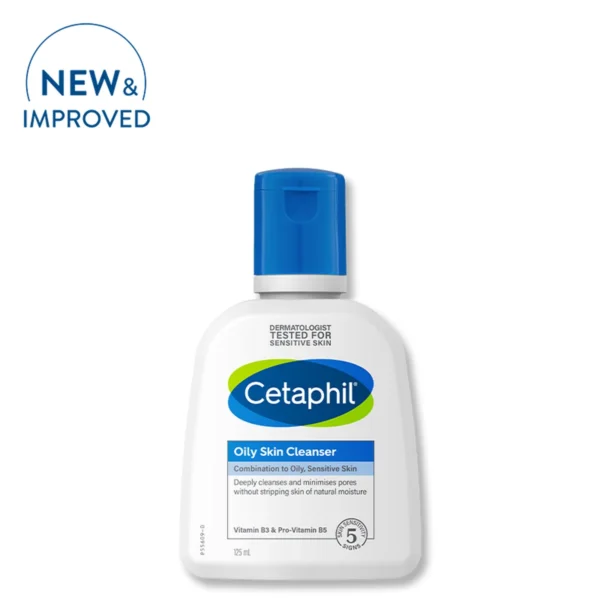 Cetaphil Oily Skin Cleanser 125ml front packshot Combination to Oily Sensitive Skin