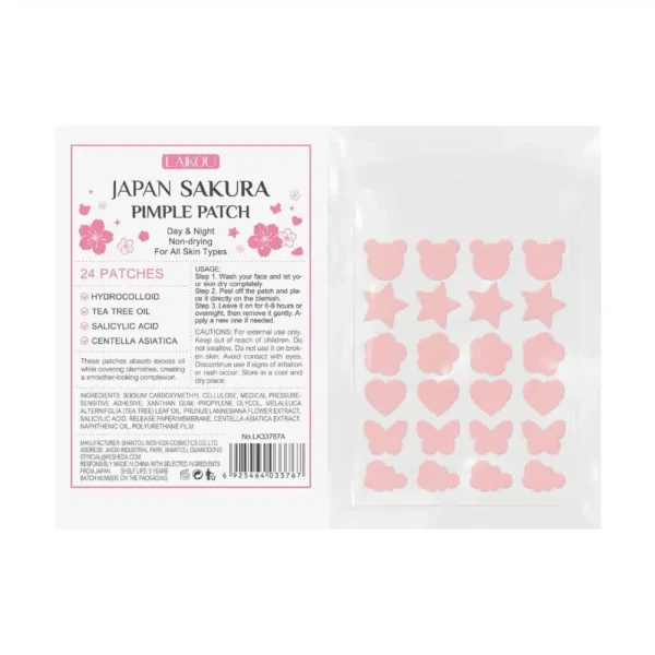 LAIKOU Sakura Pimple Patch Day and Night 24 Patches