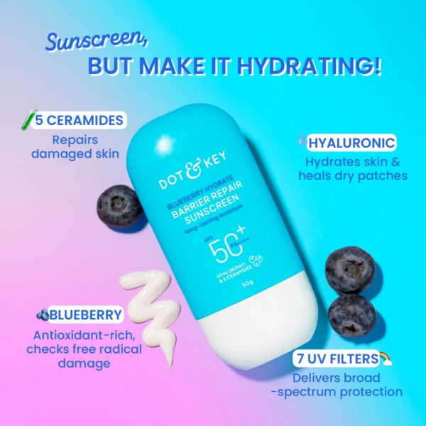 Dot & Key Blueberry Barrier Sunscreen texture