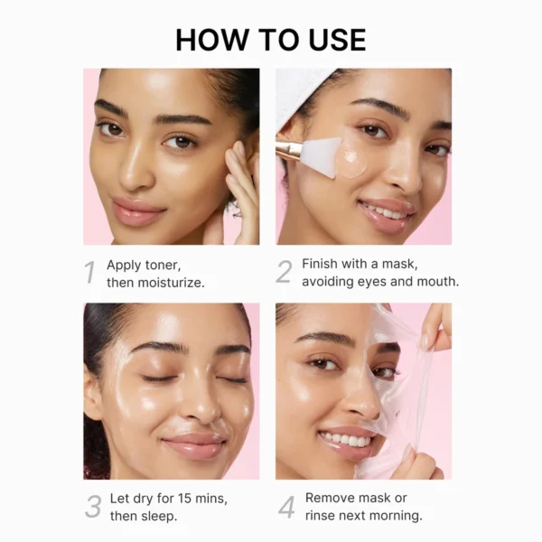 Medicube Collagen Night Wrapping Mask how to use overnight peel-off steps
