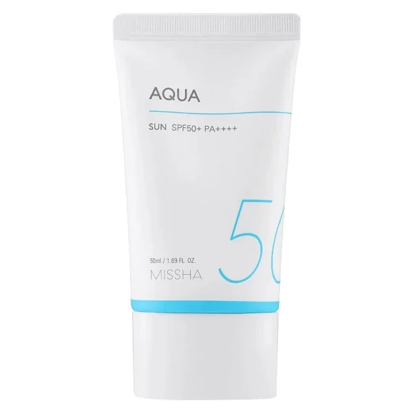 Missha Aqua Sun SPF50+ PA++++ 50ml white background tube