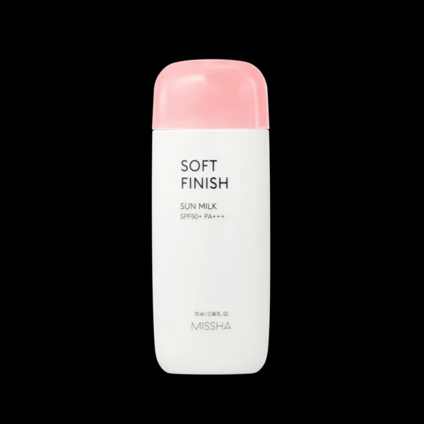 Missha Soft Finish Sun Milk SPF50+ PA+++ 70ml bottle official packshot