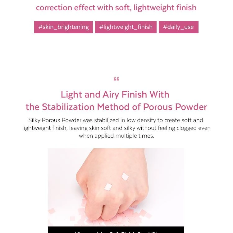 Missha Soft Finish Sun Milk light airy finish porous powder marketing graphic
