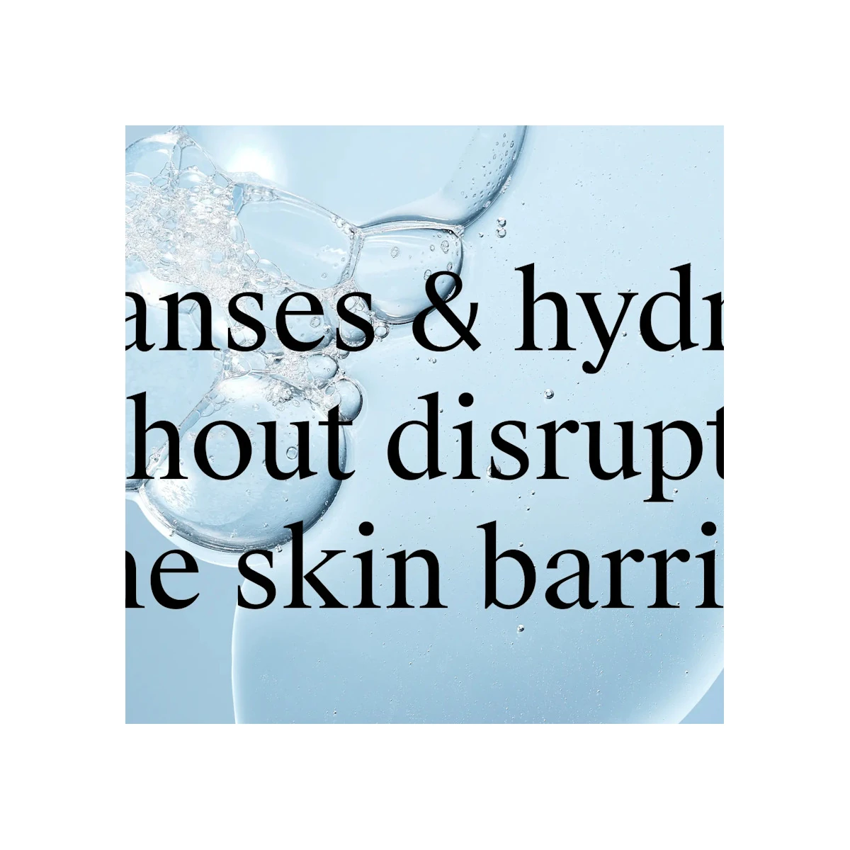 Neutrogena Hydro Boost Water Gel Cleanser clear gel texture with bubbles