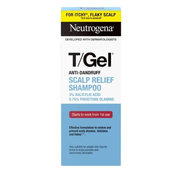 Neutrogena T/Gel Scalp Relief Shampoo 150ml official box packshot