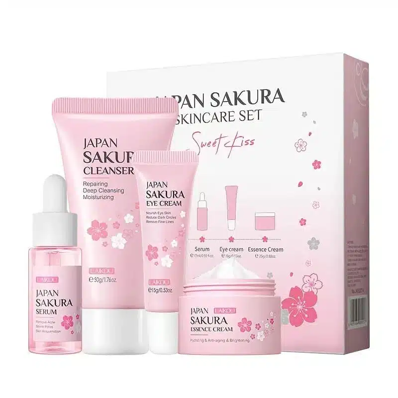 LAIKOU Japan Sakura Skin Care Set 4pcs (Sweet Kiss)