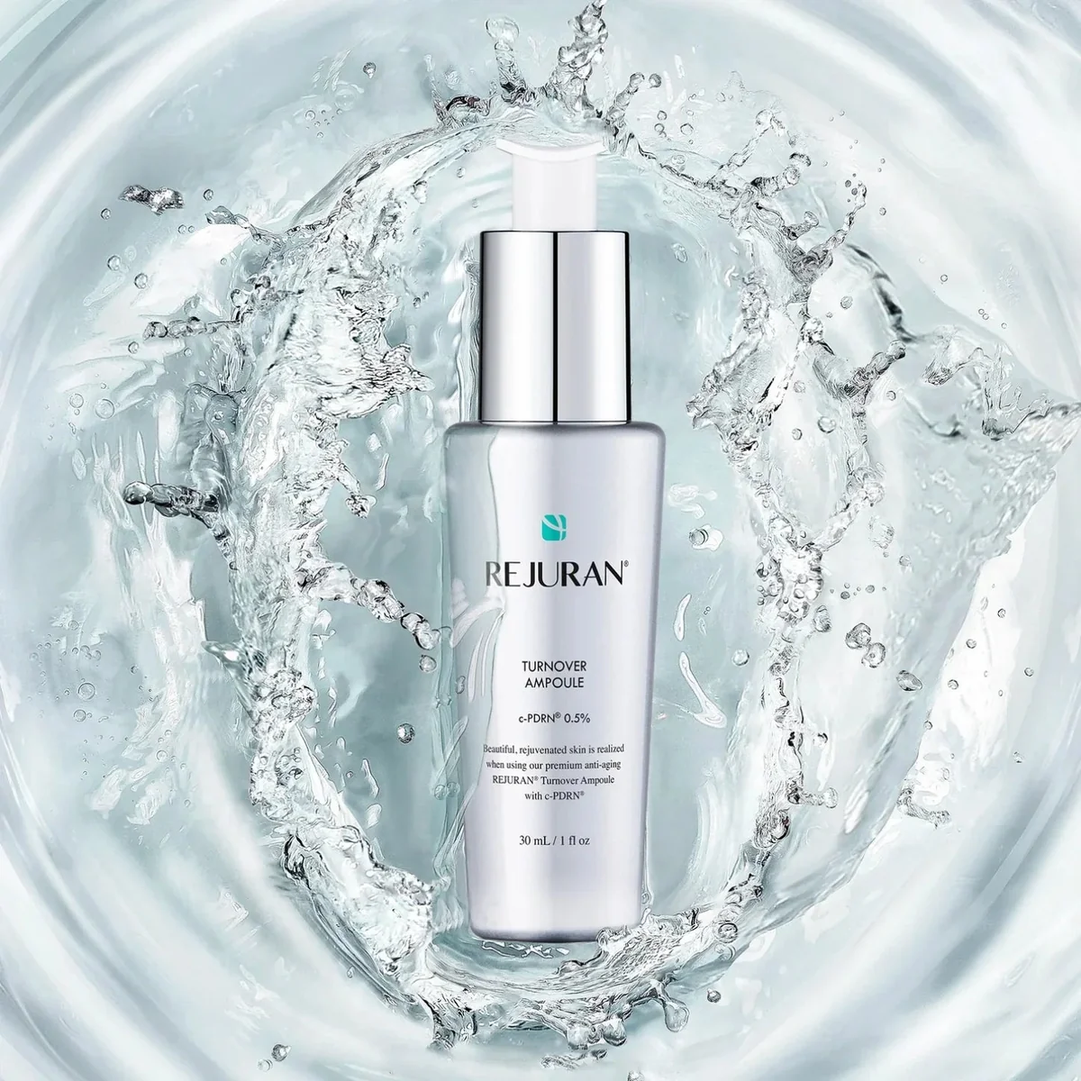 Rejuran Turnover Ampoule 50ml hydration splash packshot (30ml reference image)