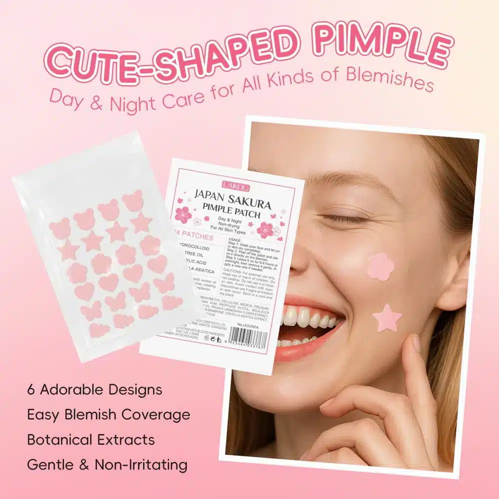 LAIKOU Sakura Pimple Patch Day and Night 24 Patches image 4