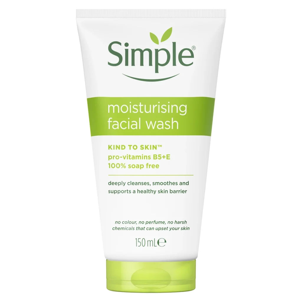 Simple Kind to Skin Face Wash 150ml tube packshot
