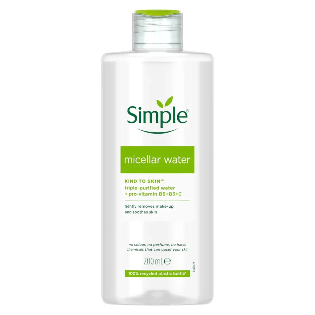 Simple Micellar Cleansing Water front of bottle