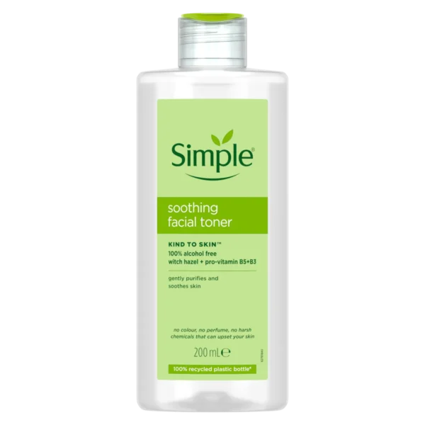 Simple Soothing Facial Toner front of bottle