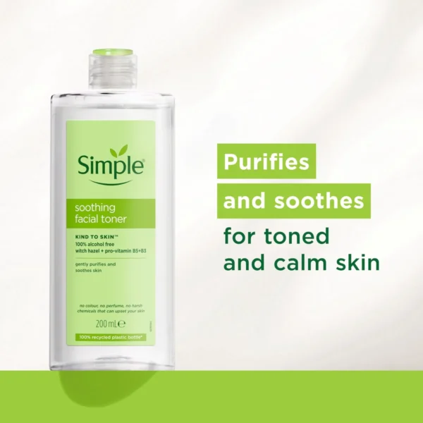 Simple Soothing Facial Toner purifies and soothes
