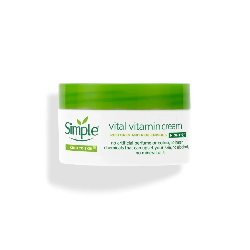 Simple Vital Vitamin Night Cream jar
